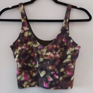 LULULEMON align tank in soft focus splatter green print